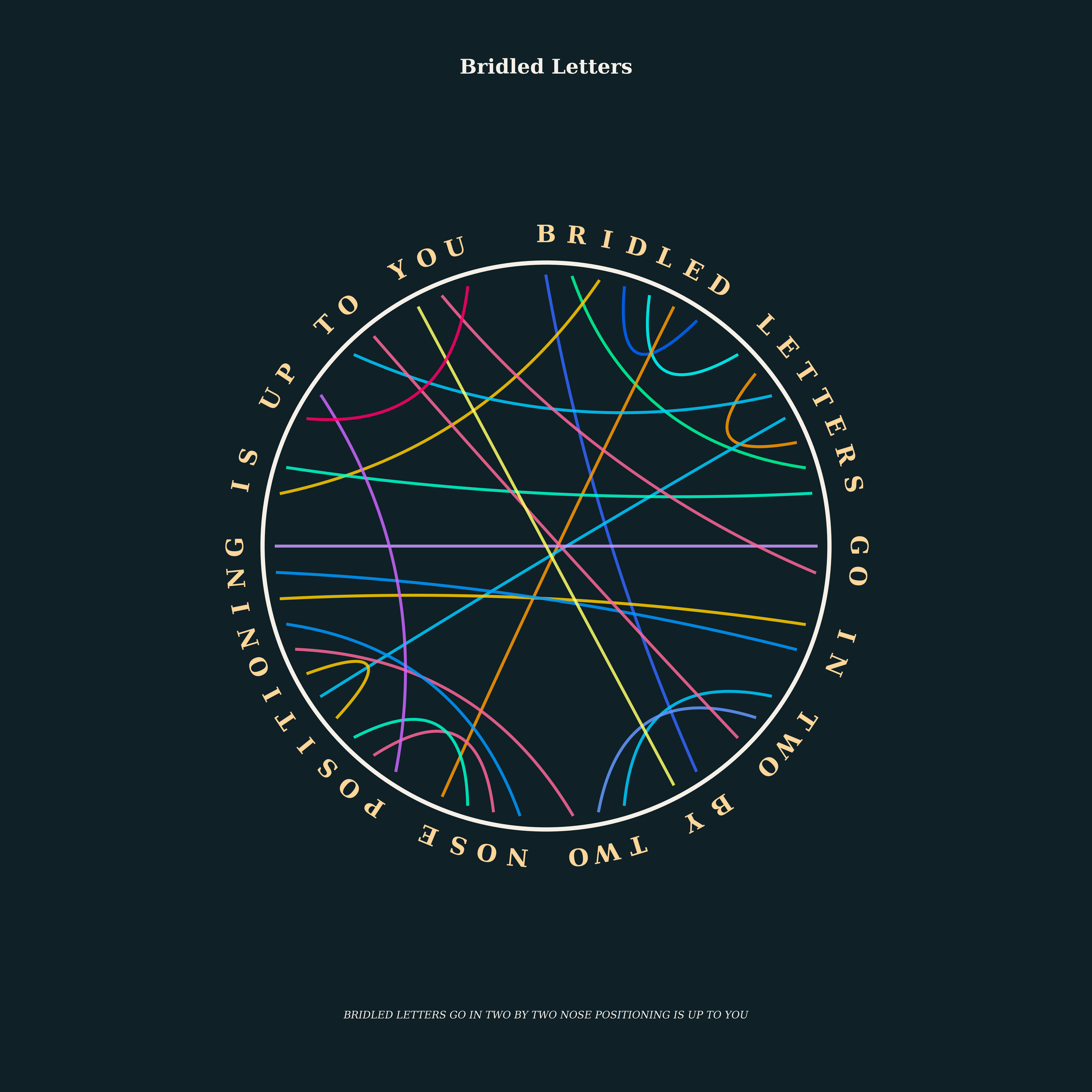 Bridled Letters Dream Catcher